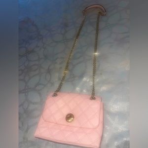 Baby Pink Quilted Kate Spade Crossbody purse